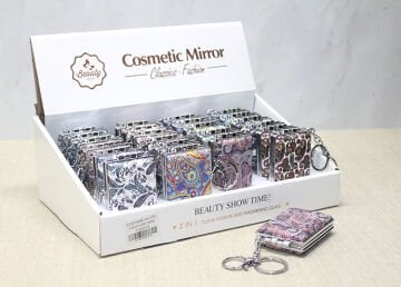 Taşlı El Aynası Anahtarlık