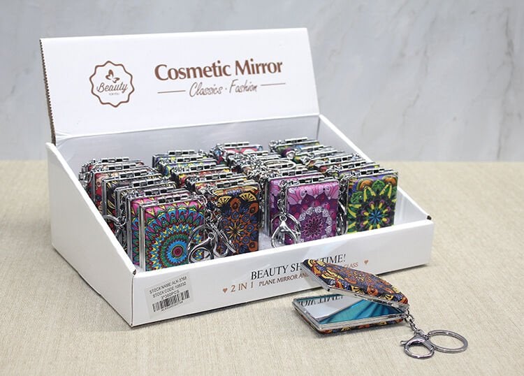 Taşlı El Aynası Anahtarlık