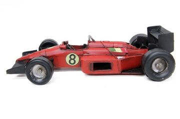 Dekoratif Metal Yarış Arabası