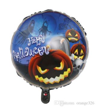 Parti Malzemeleri Happy Halloween Balkabağı Folyo Balon 18 inç