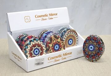 Taşlı El Aynası Oval İnce