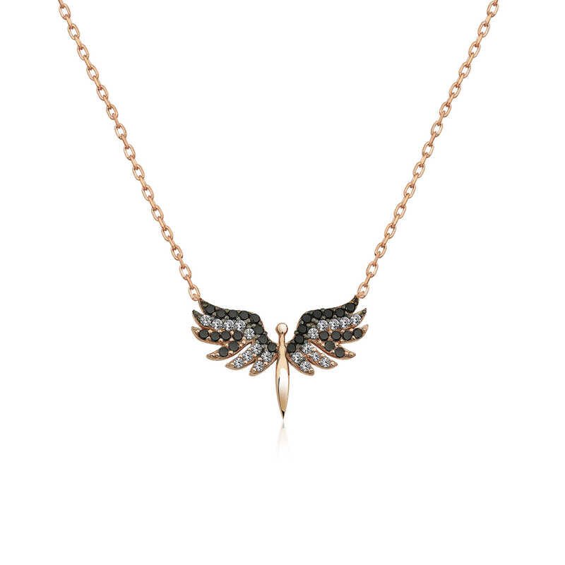 ​925 Ayar Gümüş Mikail Meleği Kadın Gümüş Kolye