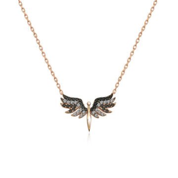 ​925 Ayar Gümüş Mikail Meleği Kadın Gümüş Kolye