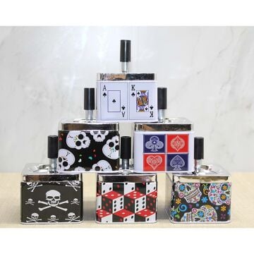 Metal Renkli Basmalı Küllük