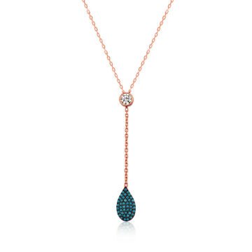 925 Ayar Gümüş Aşk Damlası Bayan Gümüş Kolye