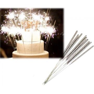 Uzun Tel Maytap Pasta Maytabı Kına Gecesi Bekarlığa Veda Maytap 25 cm 10 Adet