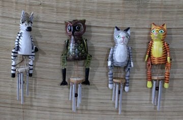 Ahşap Hayvan Figürlü Çan