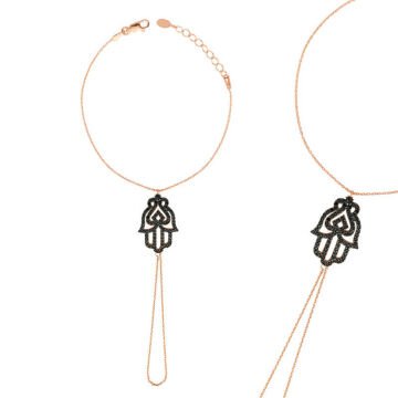 Gümüş Rose Fatma Eli Şahmeran Bileklik