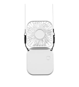 El Fanı Mini Masaüstü Ve Boyun Askılı Fan Portatif Şarjlı 3 Kademeli Vantilatör Soğutucu