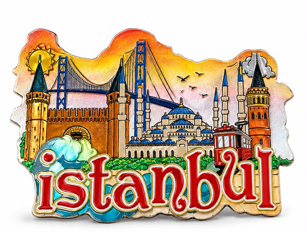 İstanbul Temalı Silikon Buzdolapı Süsü Magnet