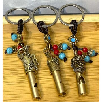 Metal Figürlü Düdük Anahtarlık