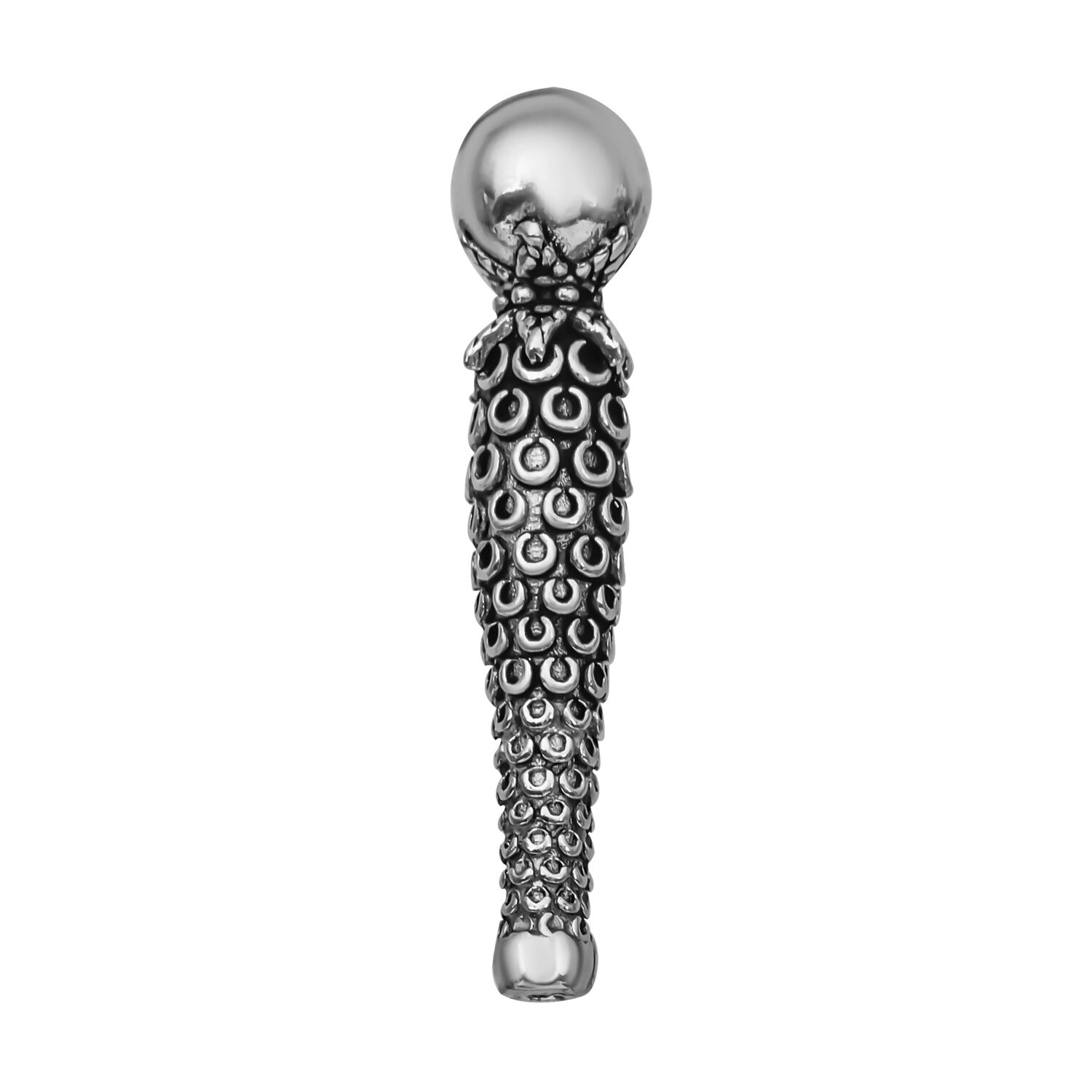 Gümüş Doku Desenli Tesbih İmamesi