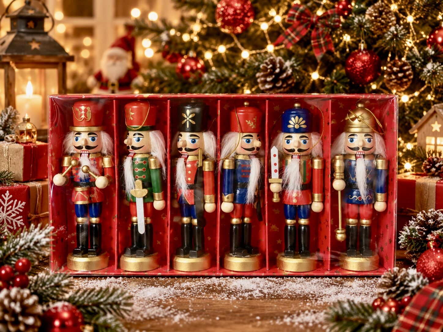 Kurşun Asker Ahşap Dekoratif Eşya (6’lı Set-12.5/13cm)