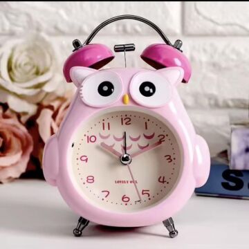 Baykuş Işıklı Masaüstü Saat