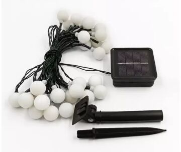 Solar 5m 28 Led Top RGB Siyah Kablolu