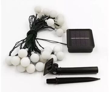 Solar 5m 28 Led Top Gün Işığı Siyah Kablolu