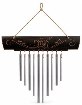 Bambu Metal Çubuklu Rüzgar Çanı