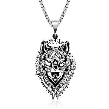 ​925 Ayar Gümüş Göktürkçe Türk Yazılı Kurt Gümüş Kolye