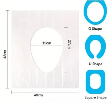 Hijyenik Tek Kullanımlık Klozet Kapağı Poşeti 50 Adet POŞETLİ