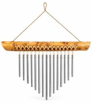 Bambu Metal Çubuklu Rüzgar Çanı No:1047