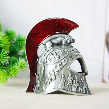 Metal Dekoratif Şövalye Miğferi