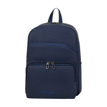 SUNİ DERİ ŞIK TASARIM LAPTOP BÖLMELİ SIRT ÇANTASI MAVİ