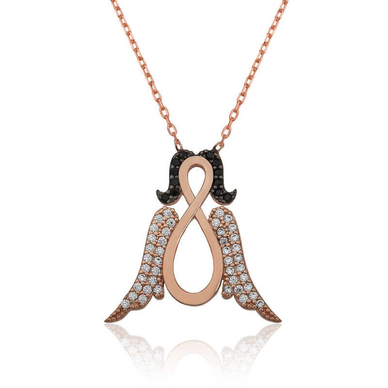 925 Ayar Gümüş Sonsuz Melek Kadın Gümüş Kolye