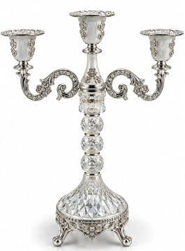 Kristal Şamdan Mumluk Alk6395