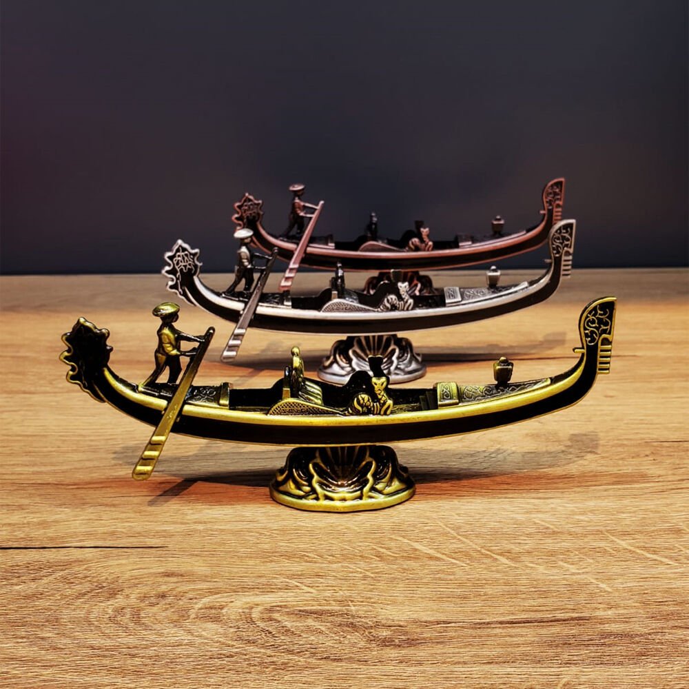 Metal Dekoratif Venedik Kayık