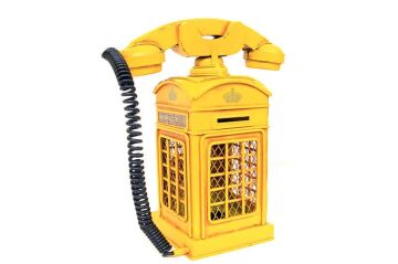 Dekoratif Metal Ahizeli Telefon Kumbara Biblo Hediyelik