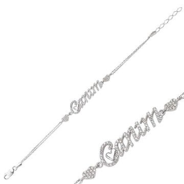 925 Ayar Gümüş Canım Yazılı Bileklik