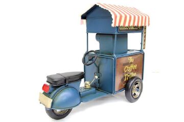 Dekoratif Metal Kahve Arabası Biblo Hediyelik Kumbara