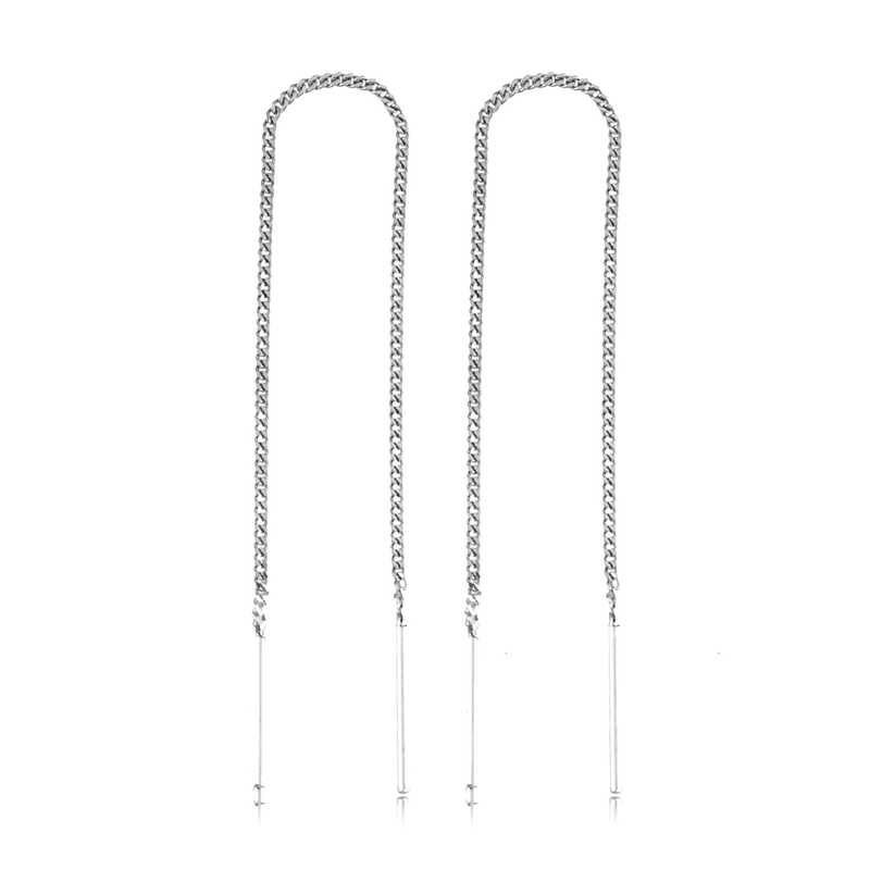 925 Ayar Gümüş Zincirli Küpe