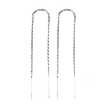 925 Ayar Gümüş Zincirli Küpe