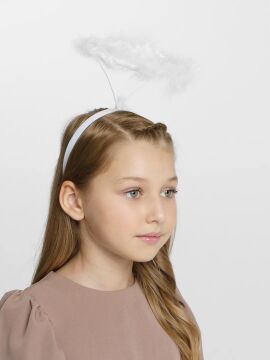 Beyaz Otrişli Tüylü Esnek Yapı Melek Haresi Melek Tacı