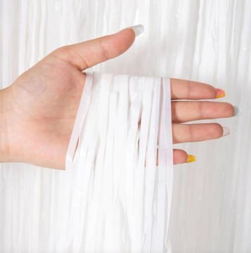 Soft Beyaz Renk Duvar ve Kapı Perdesi İthal 100x200 cm