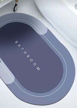 Süper Su Emici Kaymaz Tabanlı Banyo Paspası ( 40x60 )cm