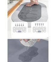 Süper Su Emici Kaymaz Tabanlı Banyo Paspası ( 40x60 )cm