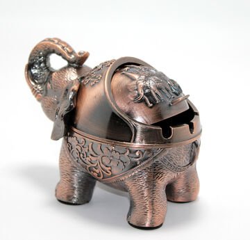 Metal Fil Figürlü Küllük