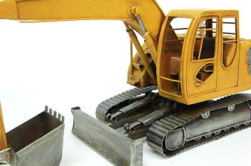 Dekoratif Metal Ekskavatör İş Makinesi Biblo Dekoratif Hediyelik