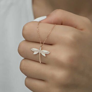 925 Ayar Gümüş Yusufçuk Kadın Gümüş Kolye