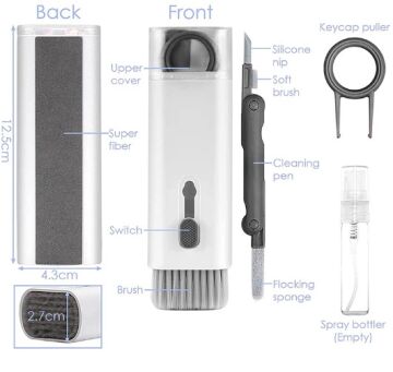 Çok Fonksiyonlu 7 Parça Klavye Ekran Kulaklık Temizleme Kiti