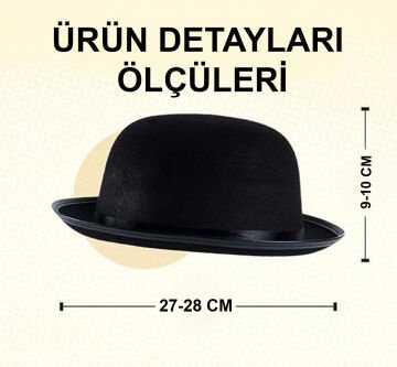 Siyah Melon Parti Şapkası