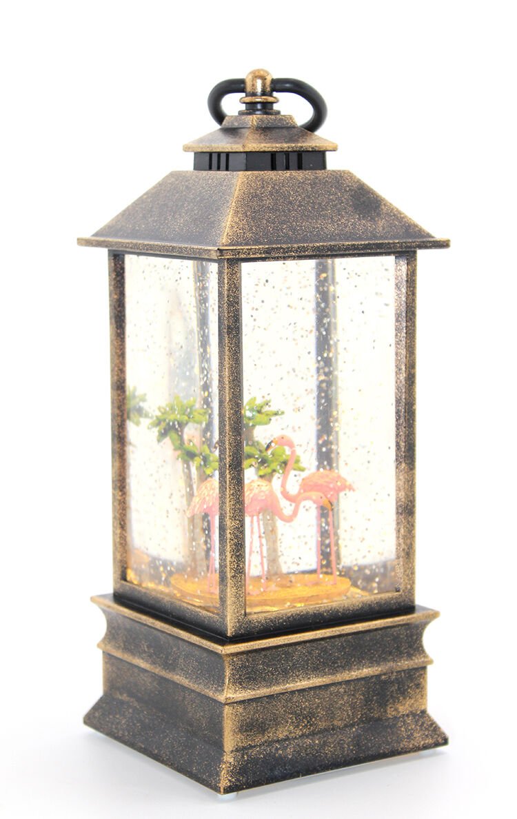 Flamingo Kar Küresi Işıklı