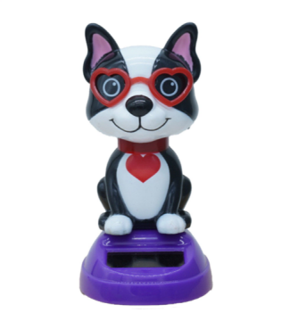 Güneş Enerjili Solar Sallanan Gözlüklü Kedi