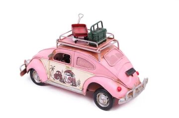 Dekoratif Metal Araba Çerçeveli Kumbaralı Biblo