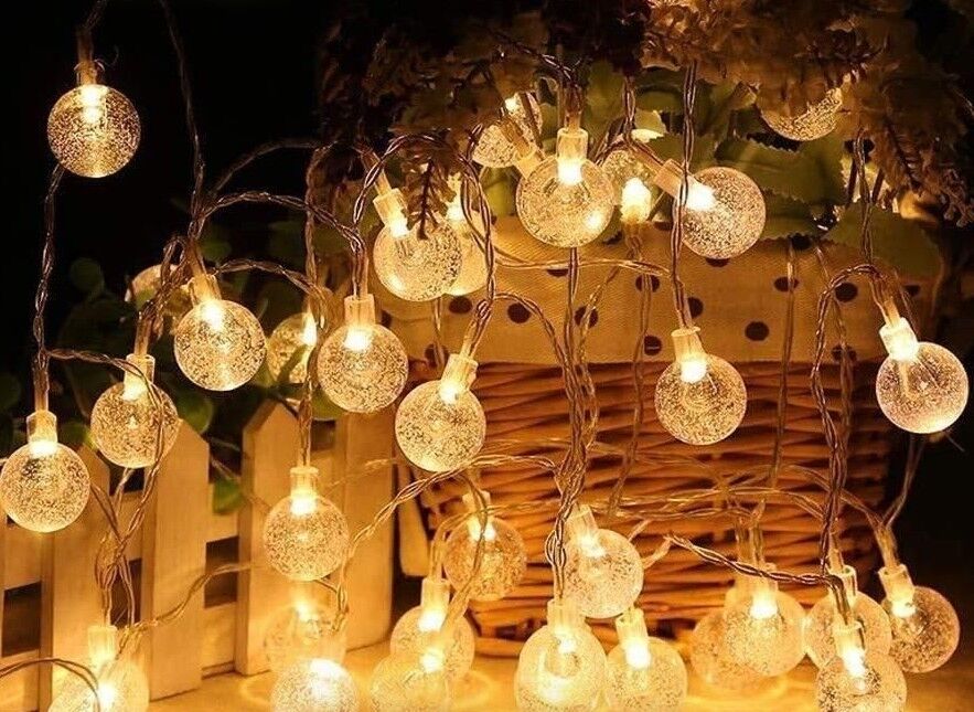 3m 20 Led Kristal Top Gün Işığı Pilli 2 Kademeli