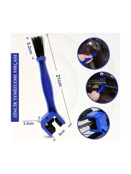 Motorsiklet Bisiklet Zinciri Temizleme Fırçası Çift Taraflı