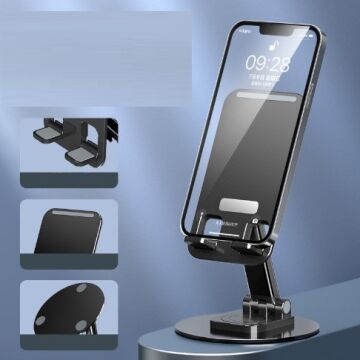 Katlanabilir Telefon Tutucu Stand Yuvarlak Tabanlı