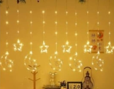 Ay Yıldız-Yıldız Perde Led